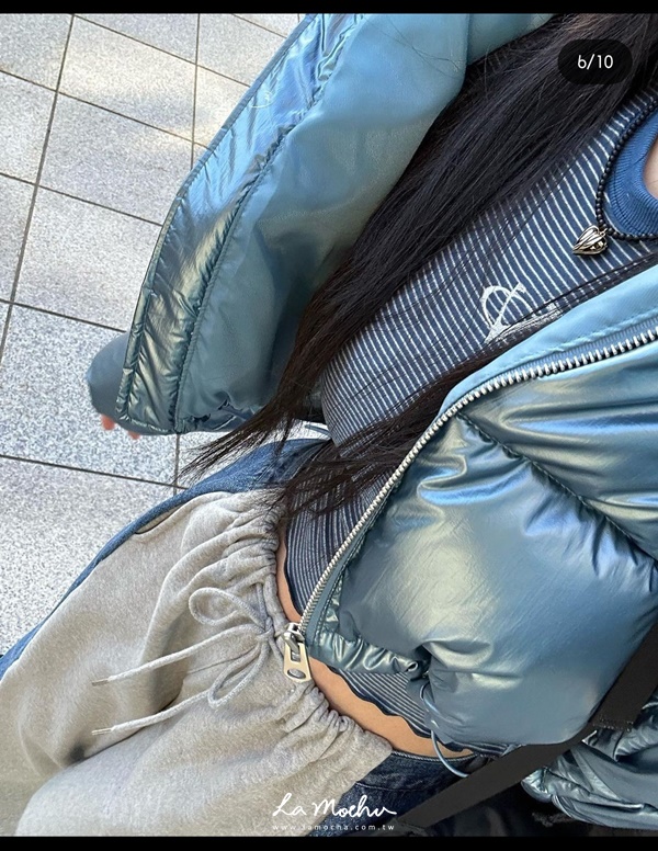(限量商品)鴨絨光澤短版外套